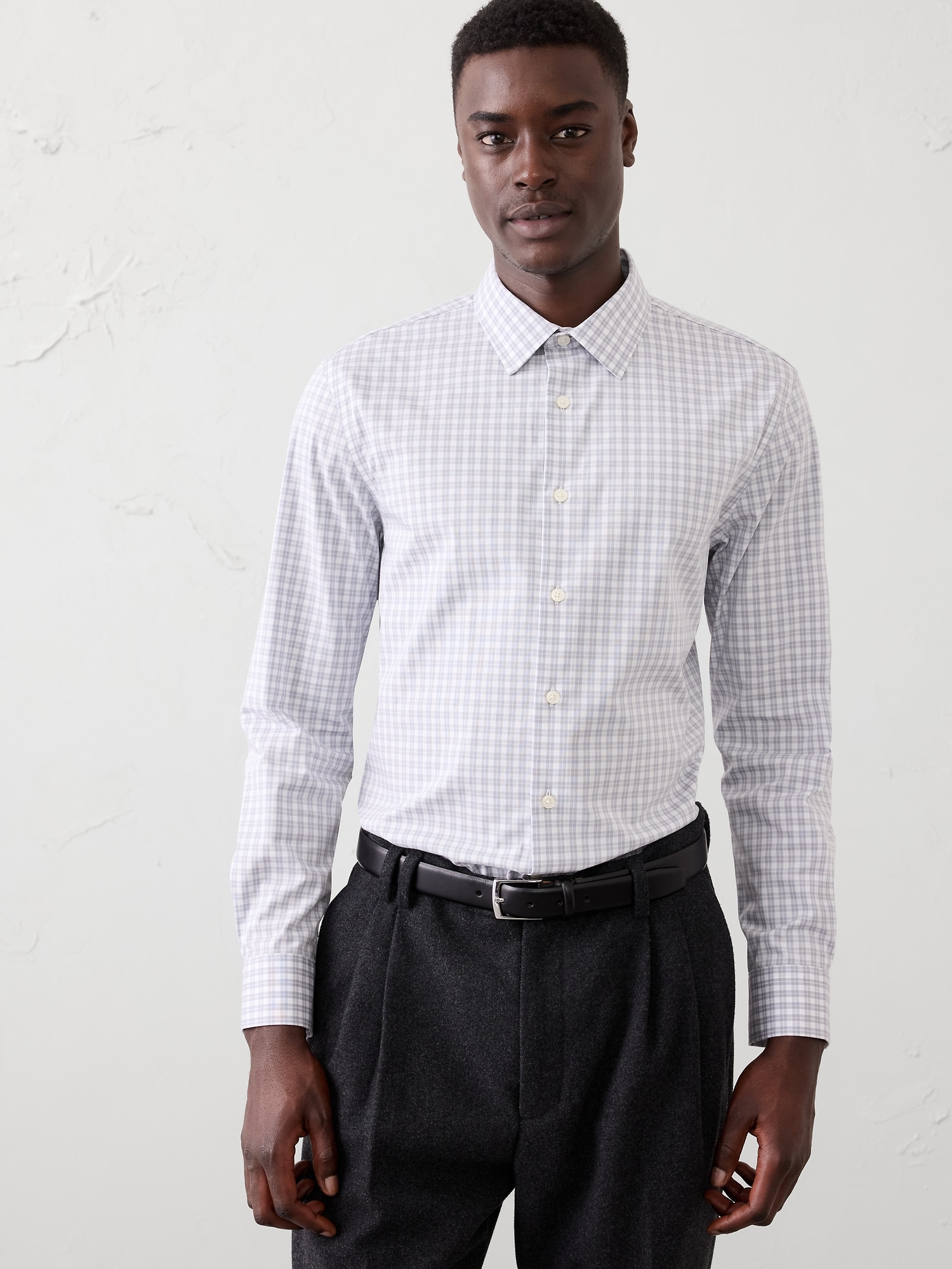 Standard-Fit Untucked Dress Shirt