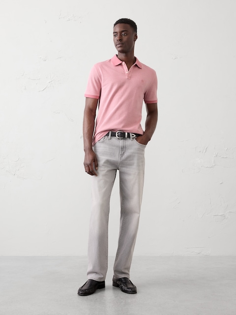Standard-Fit Pique Polo
