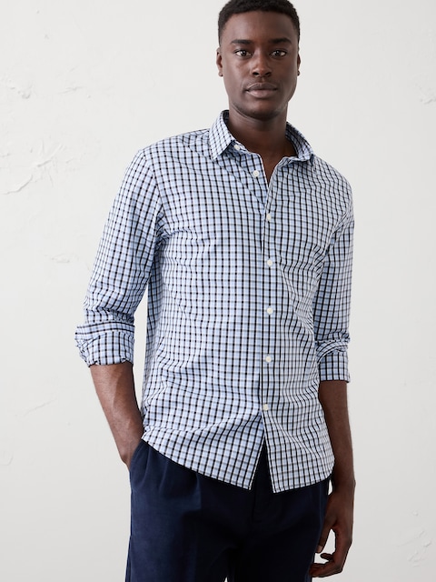 Slim-Fit Untucked Dress Shirt