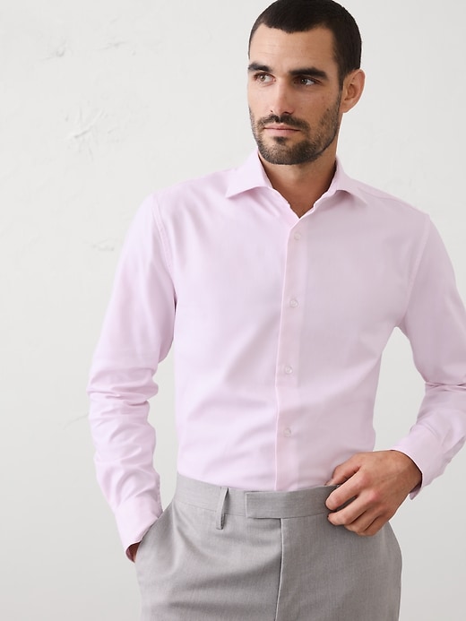 Slim-Fit Dobby Dress Shirt | Banana Republic Factory