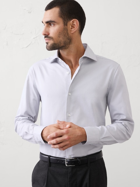 Slim-Fit Dobby Dress Shirt