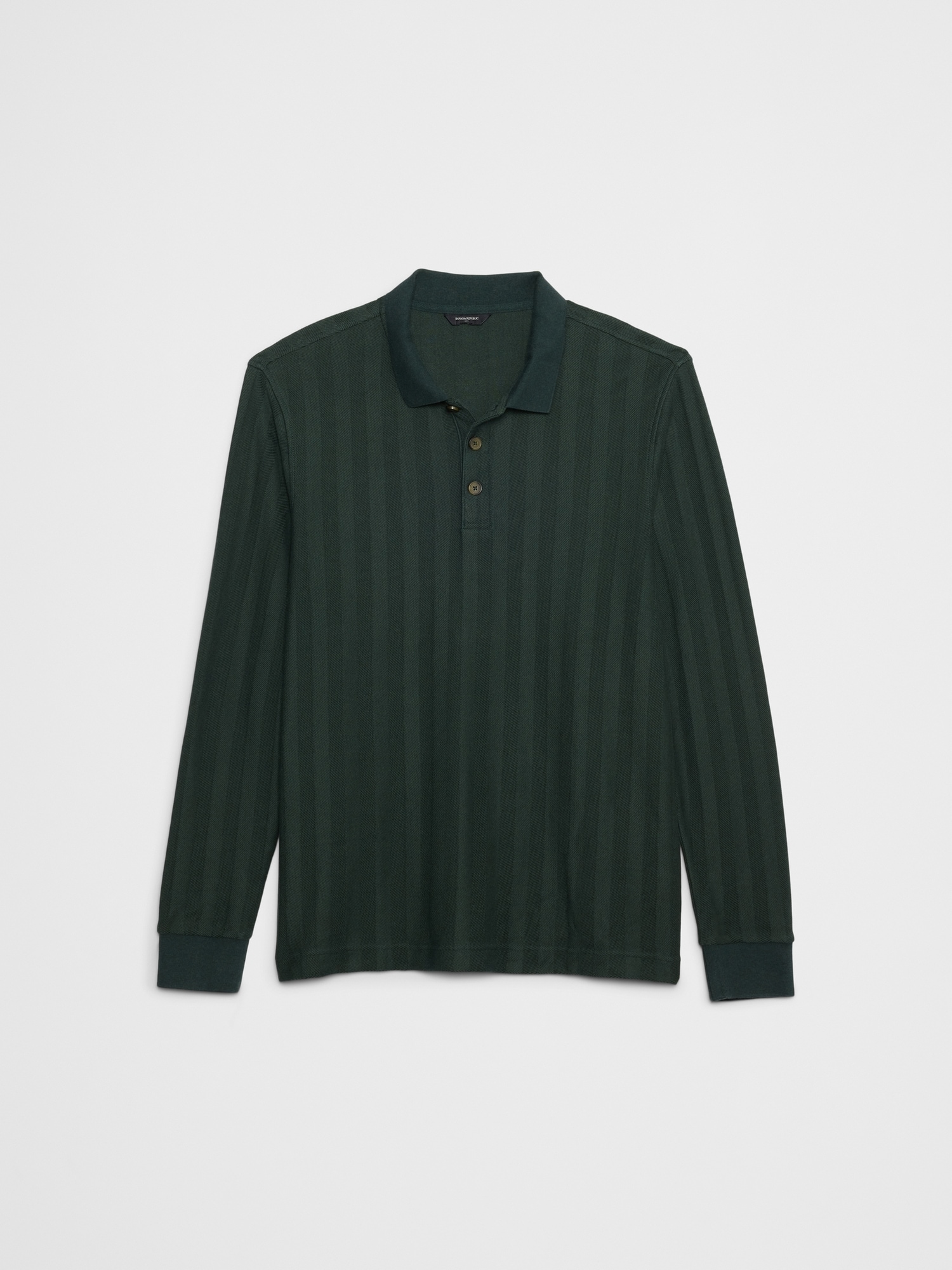 Image number 4 showing, Standard-Fit Washed Herringbone Polo