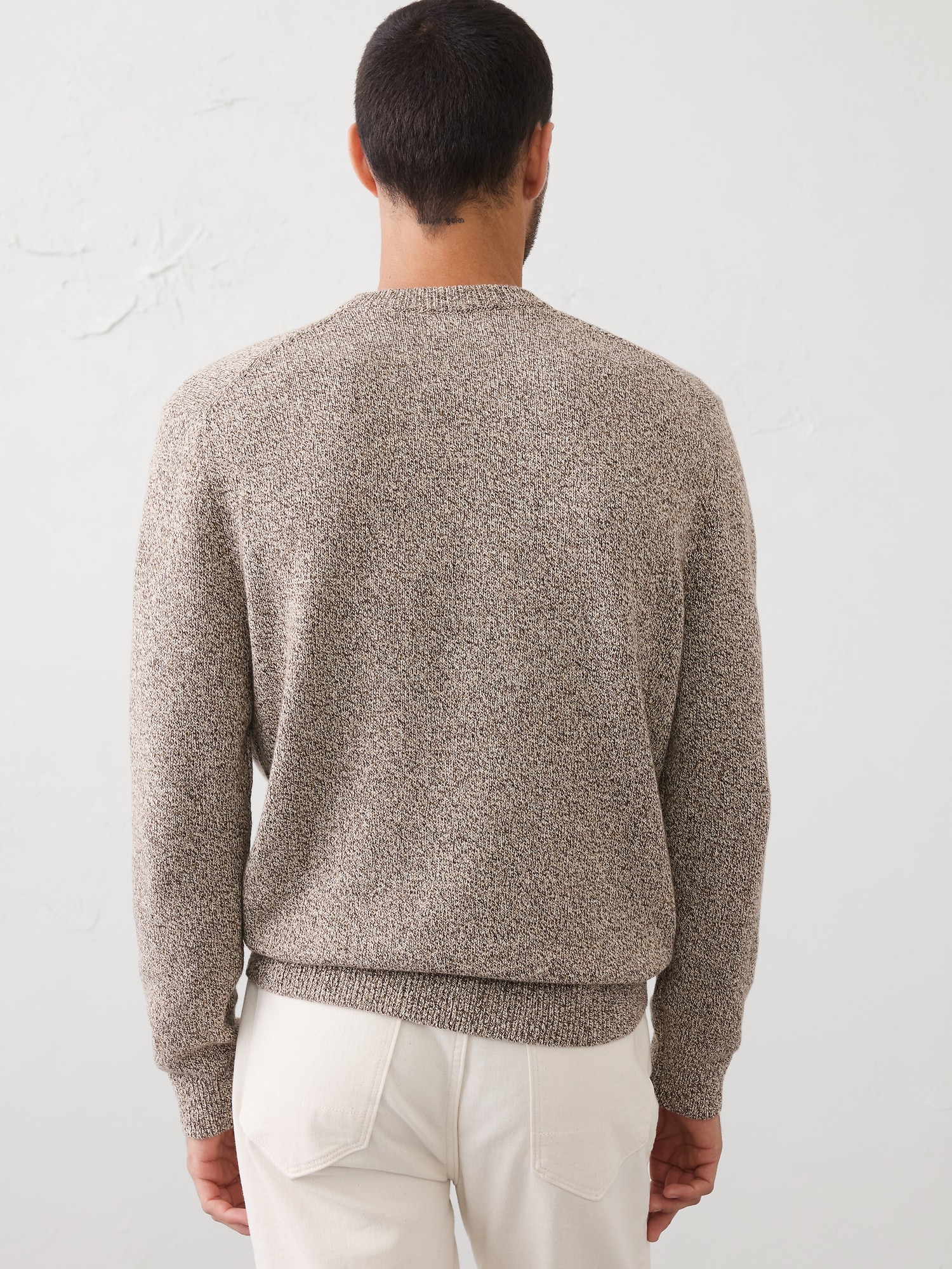 Image number 2 showing, Marled Textured Crew-Neck Sweater
