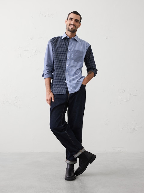 Relaxed-Fit Patchwork Shirt