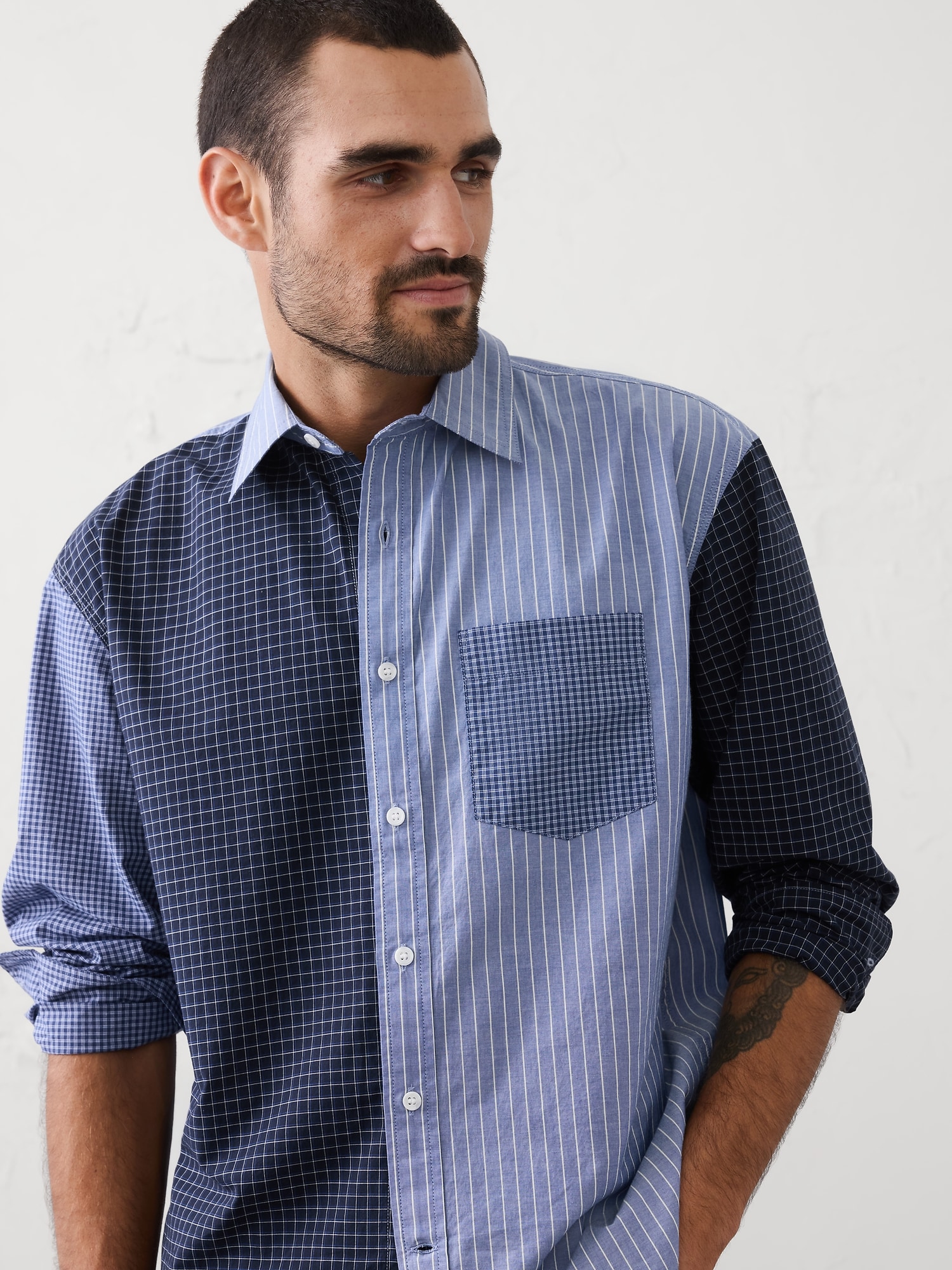 Image number 5 showing, Relaxed-Fit Patchwork Shirt