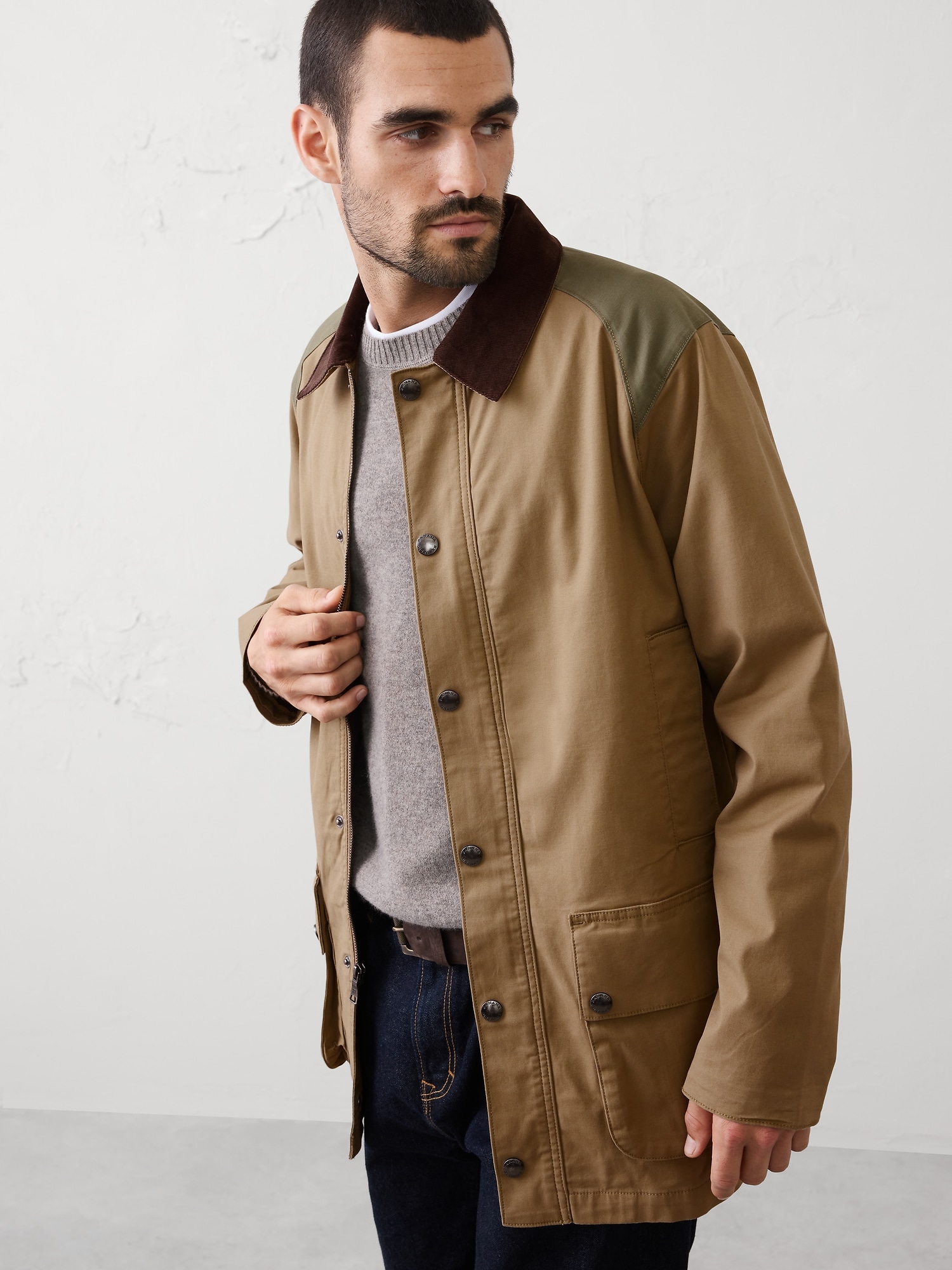 Image number 3 showing, Cord Collar Field Jacket