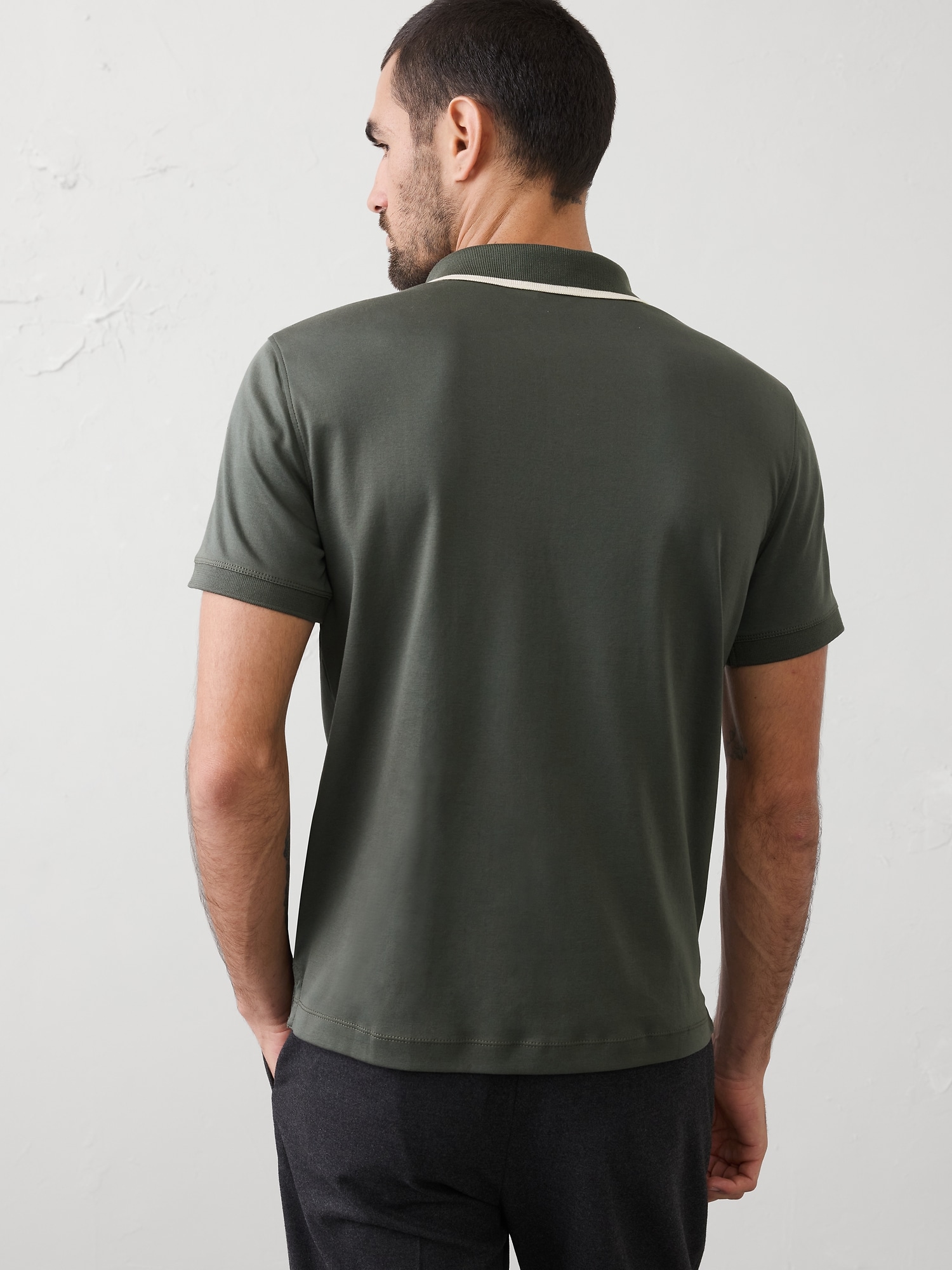 Image number 2 showing, Slim-Fit Luxe Touch Tipped Polo