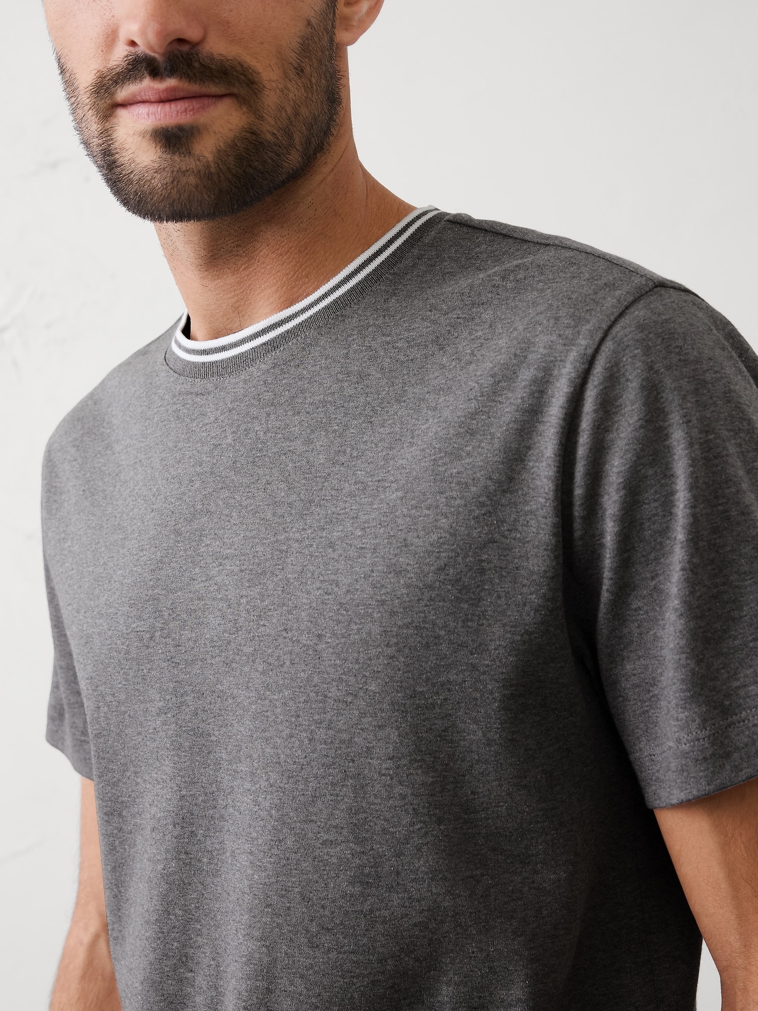 Image number 3 showing, Slim-Fit Luxe Touch Crew-Neck Shirt