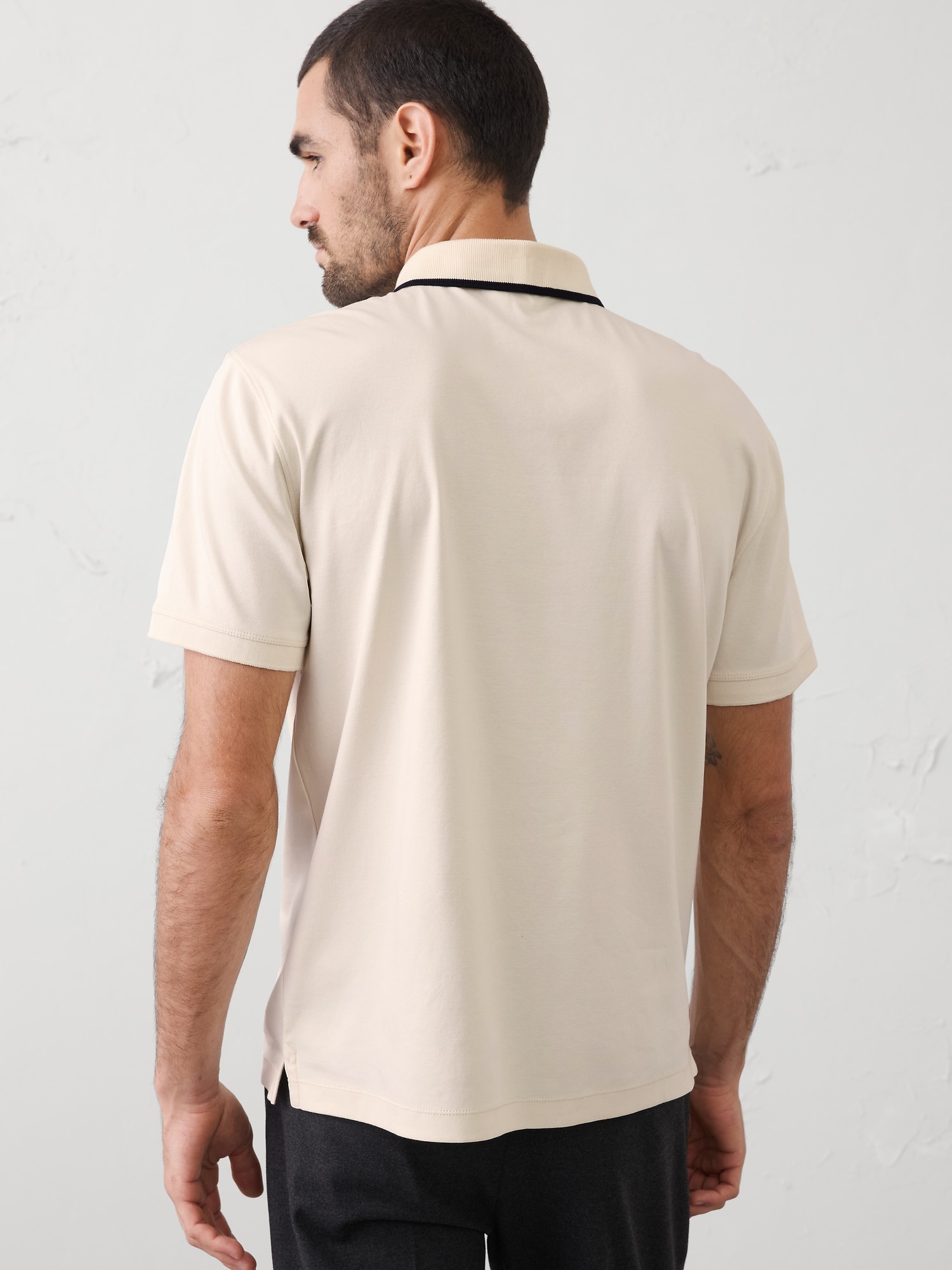 Image number 2 showing, Standard-Fit Luxe Touch Tipped Polo