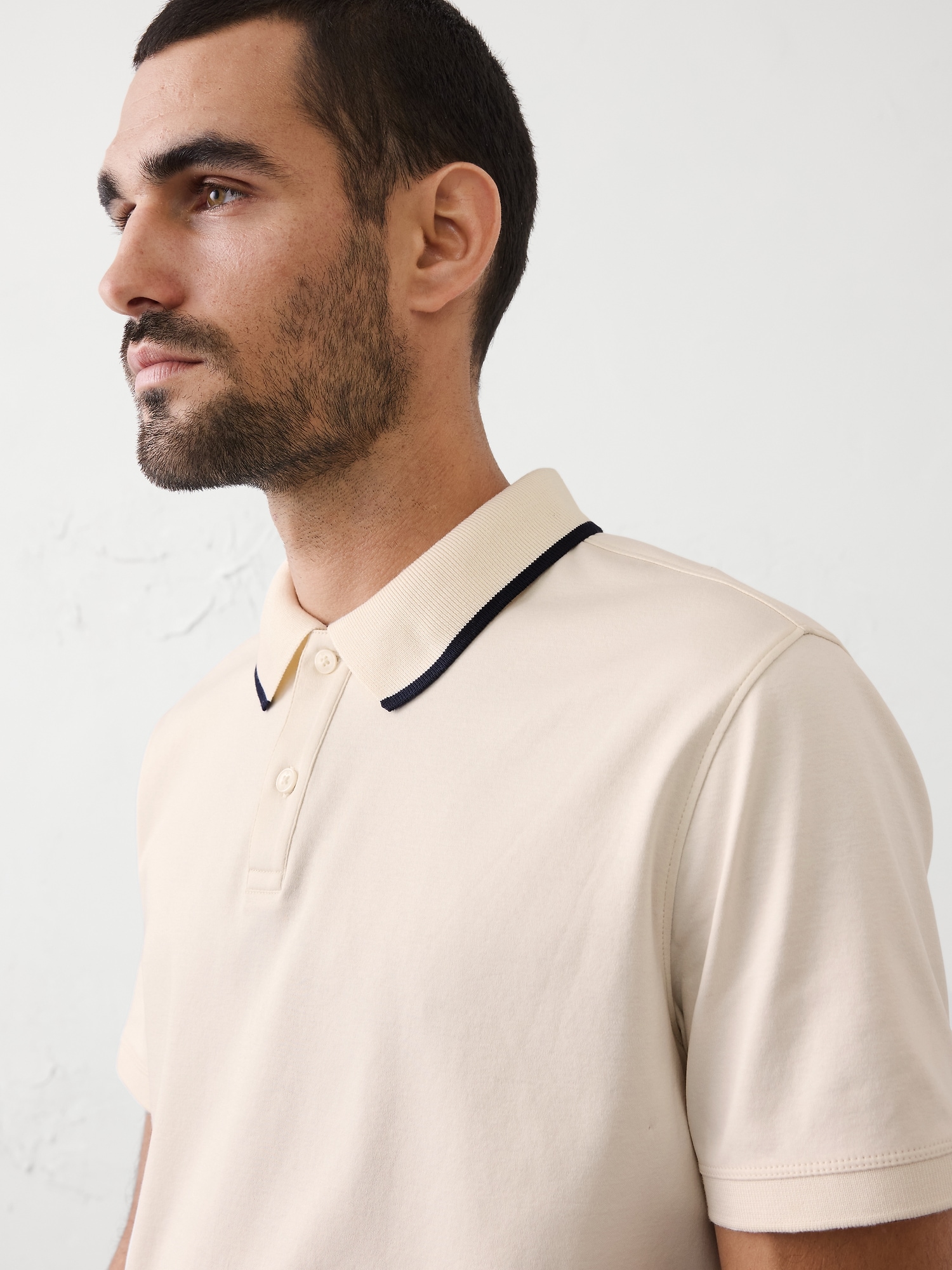 Image number 3 showing, Standard-Fit Luxe Touch Tipped Polo
