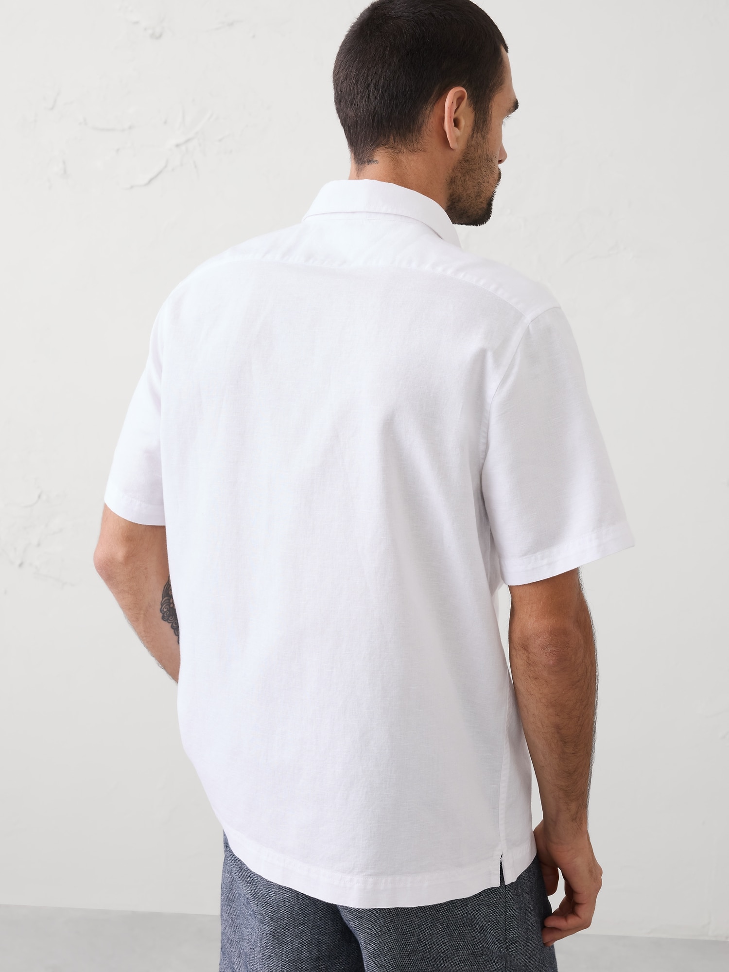 Image number 2 showing, Standard-Fit Linen-Blend Shirt