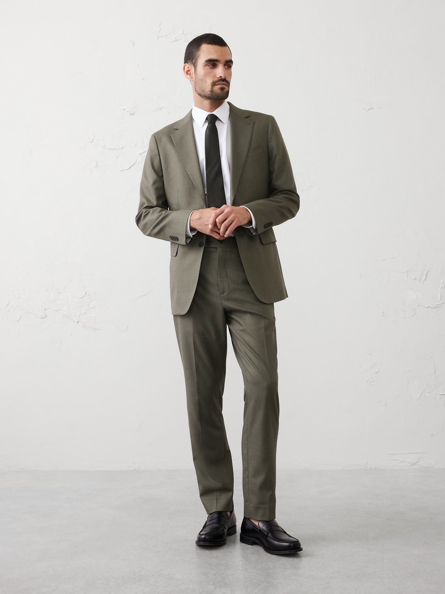 Image number 3 showing, Tailored-Fit Sharkskin Suit Jacket