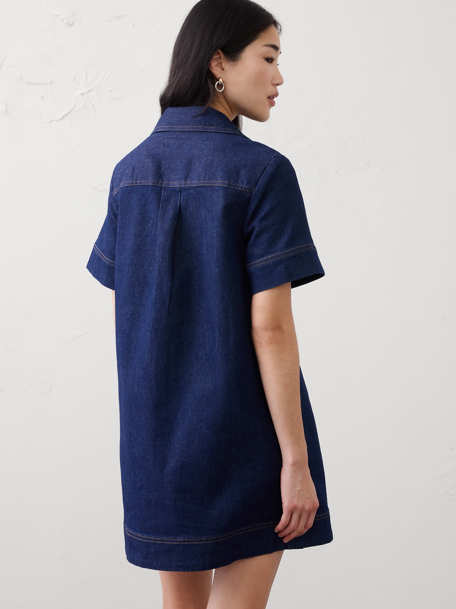 Image number 2 showing, Denim Pocketed Mini Dress