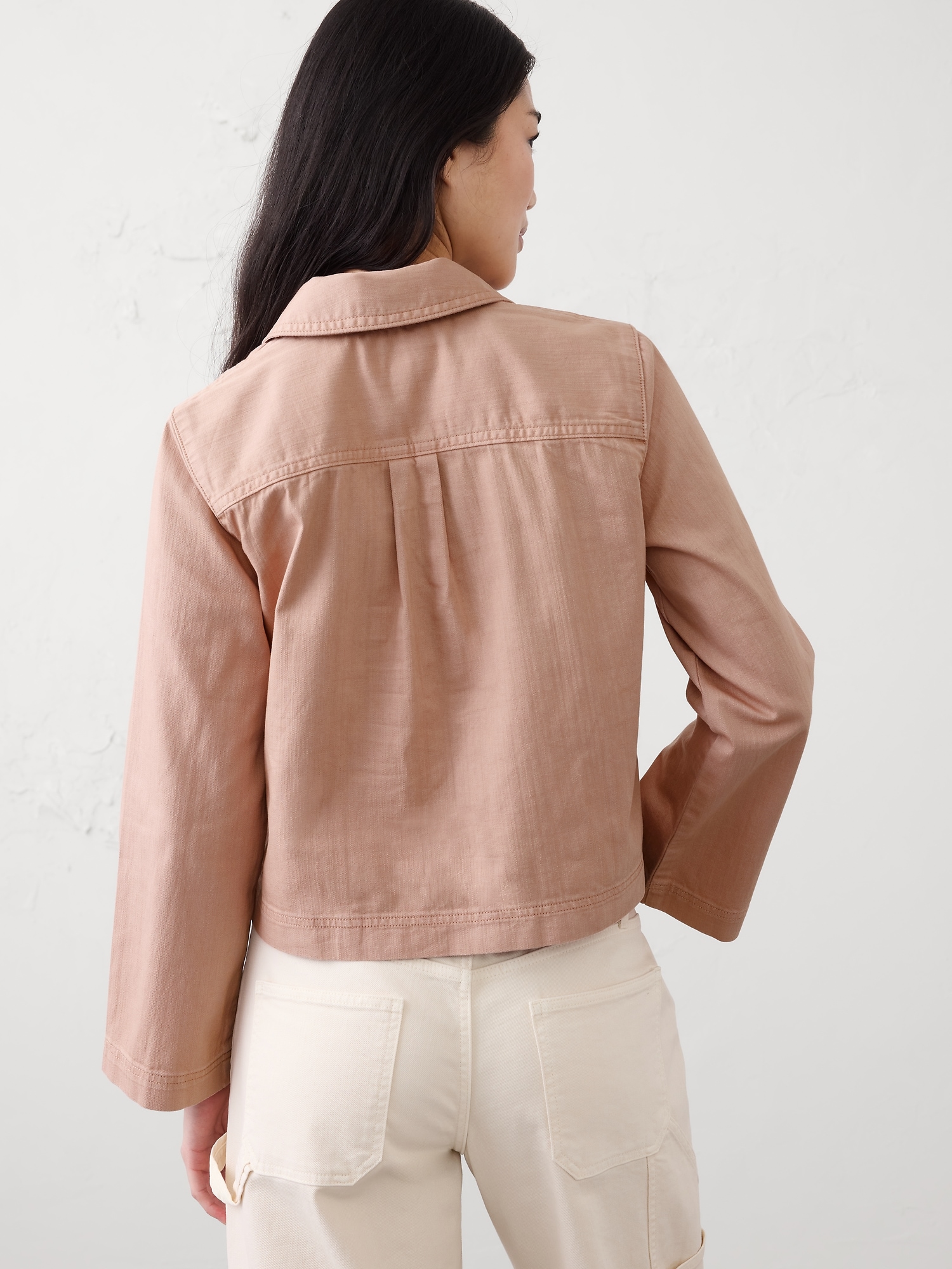 Image number 2 showing, Chambray Popover Top