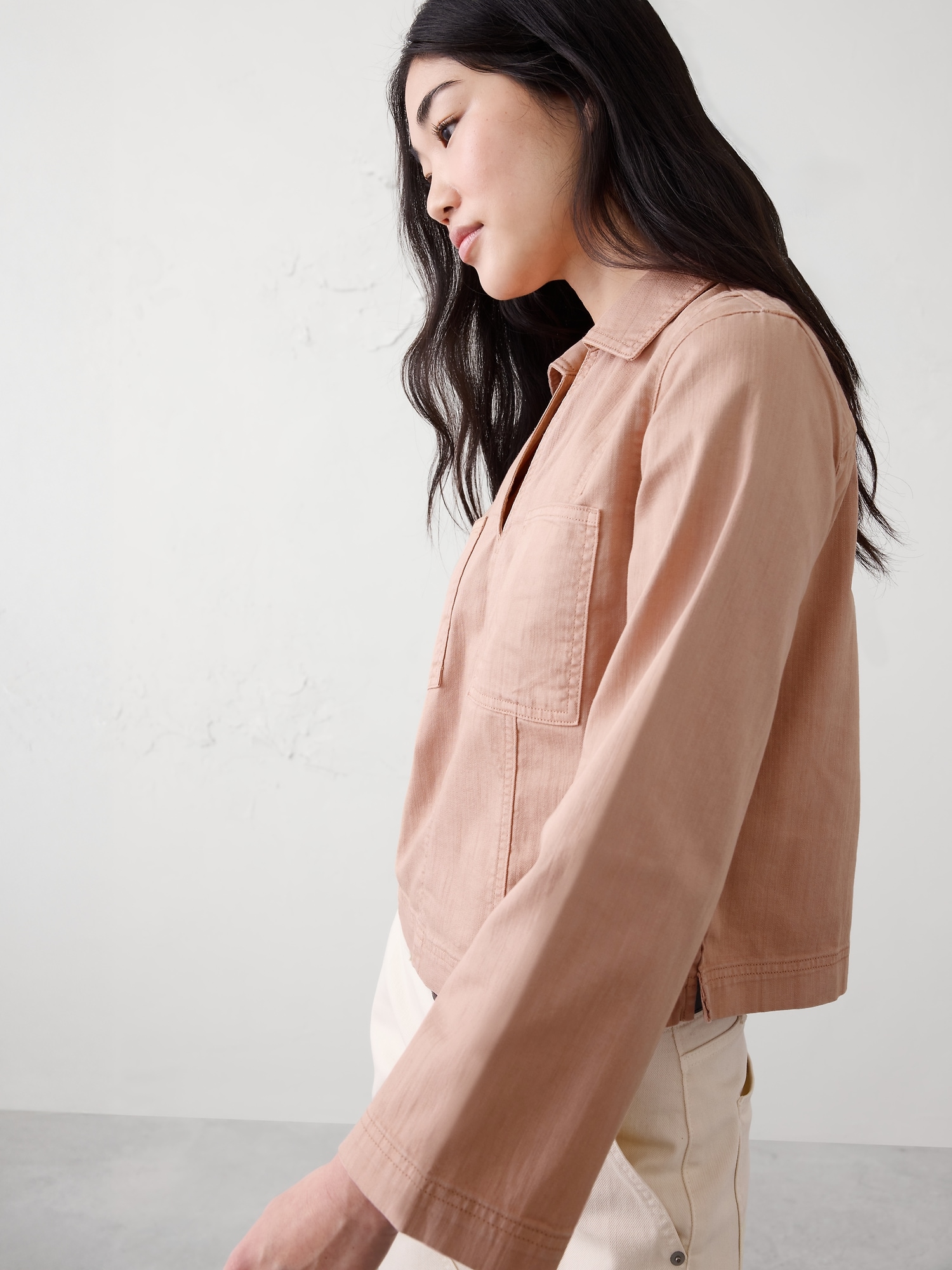 Image number 3 showing, Chambray Popover Top