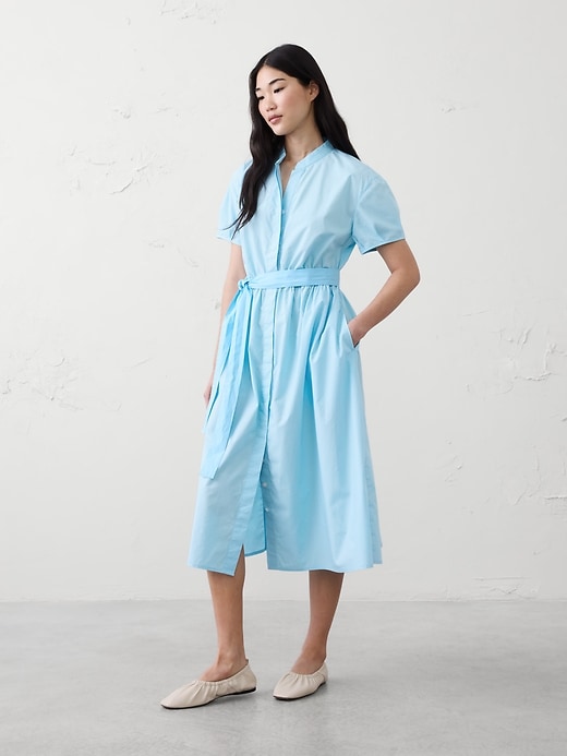 Poplin Midi Shirtdress