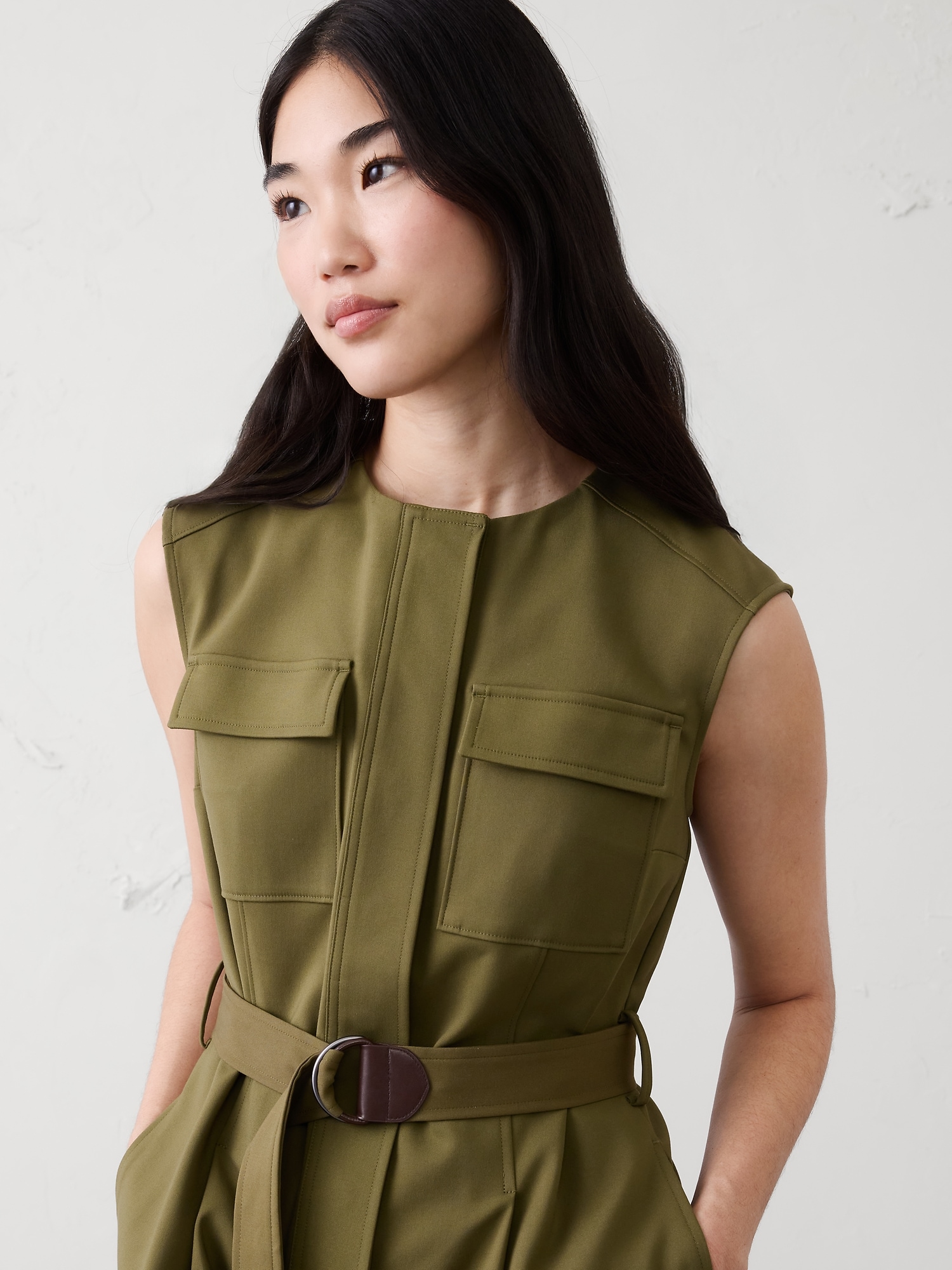 Image number 3 showing, Utility Sateen Jumpsuit