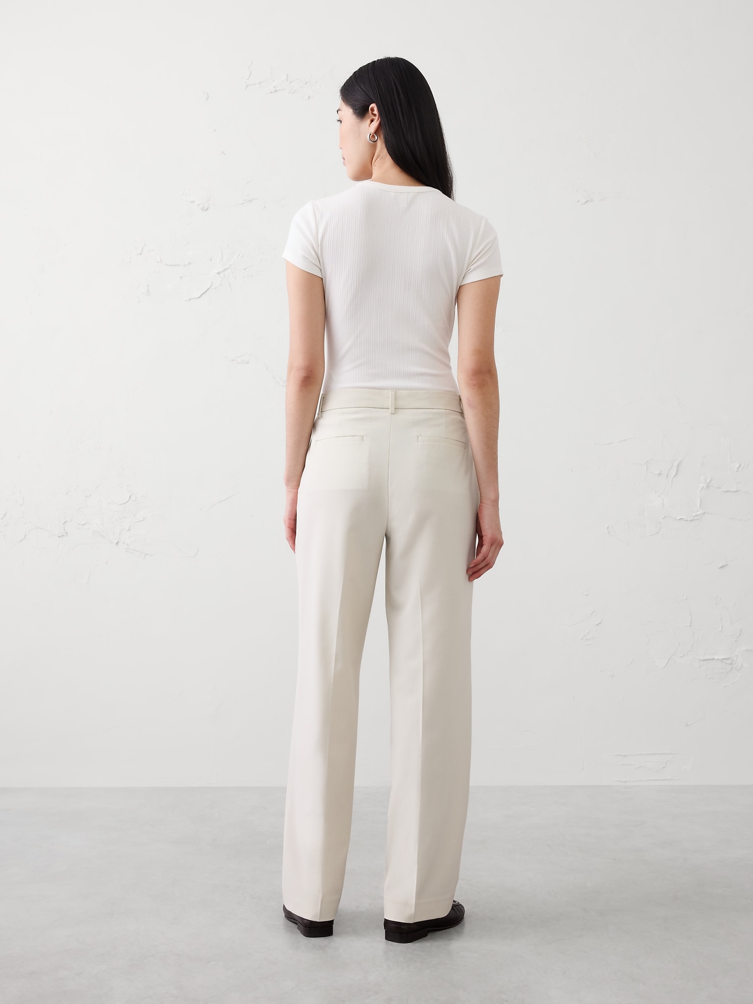 Image number 2 showing, Straight High-Rise Sculpted Trouser