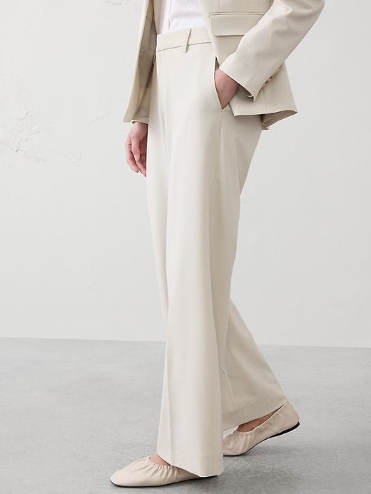 Wide-Leg High-Rise Sculpted Trouser | Banana Republic Factory
