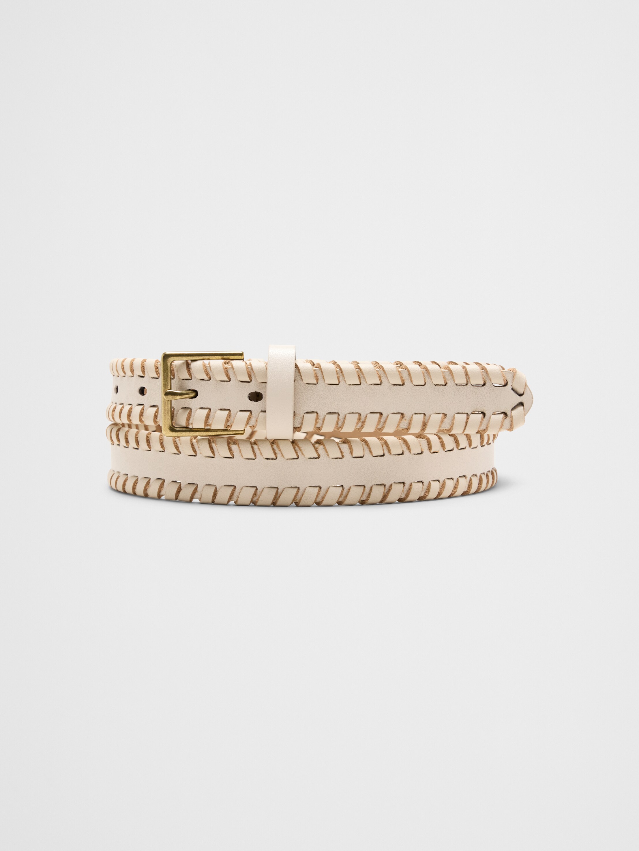 Skinny Whipstitch Belt
