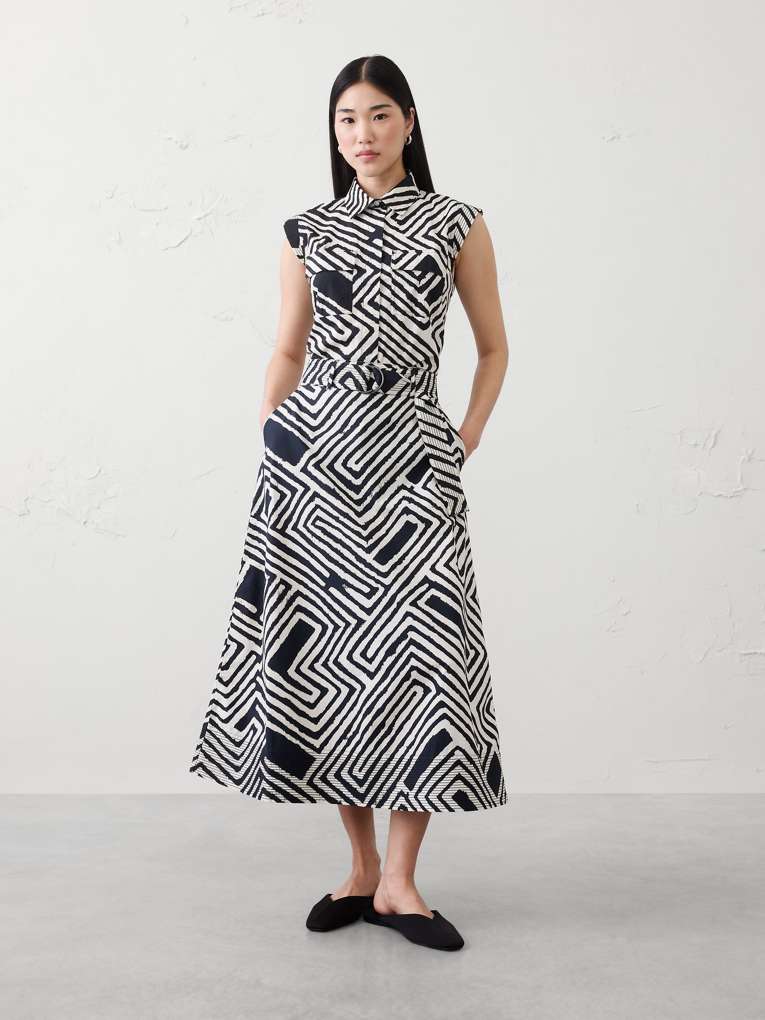 Image number 3 showing, Trapunto Circle-Cut Midi Skirt