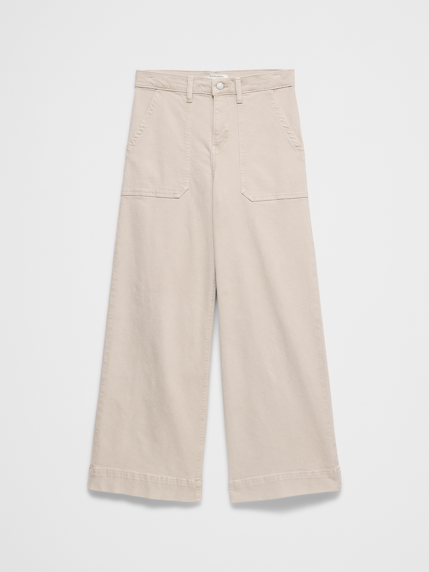 Image number 4 showing, Wide-Leg High-Rise Utility Jean