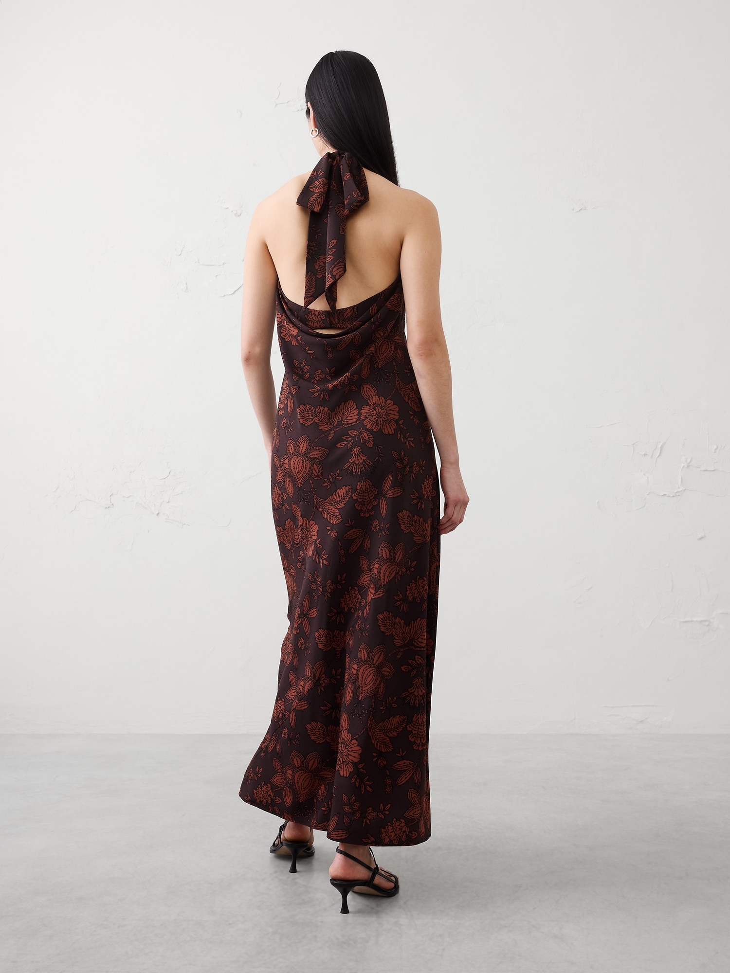 Image number 2 showing, Halter Open-Back Maxi Dress