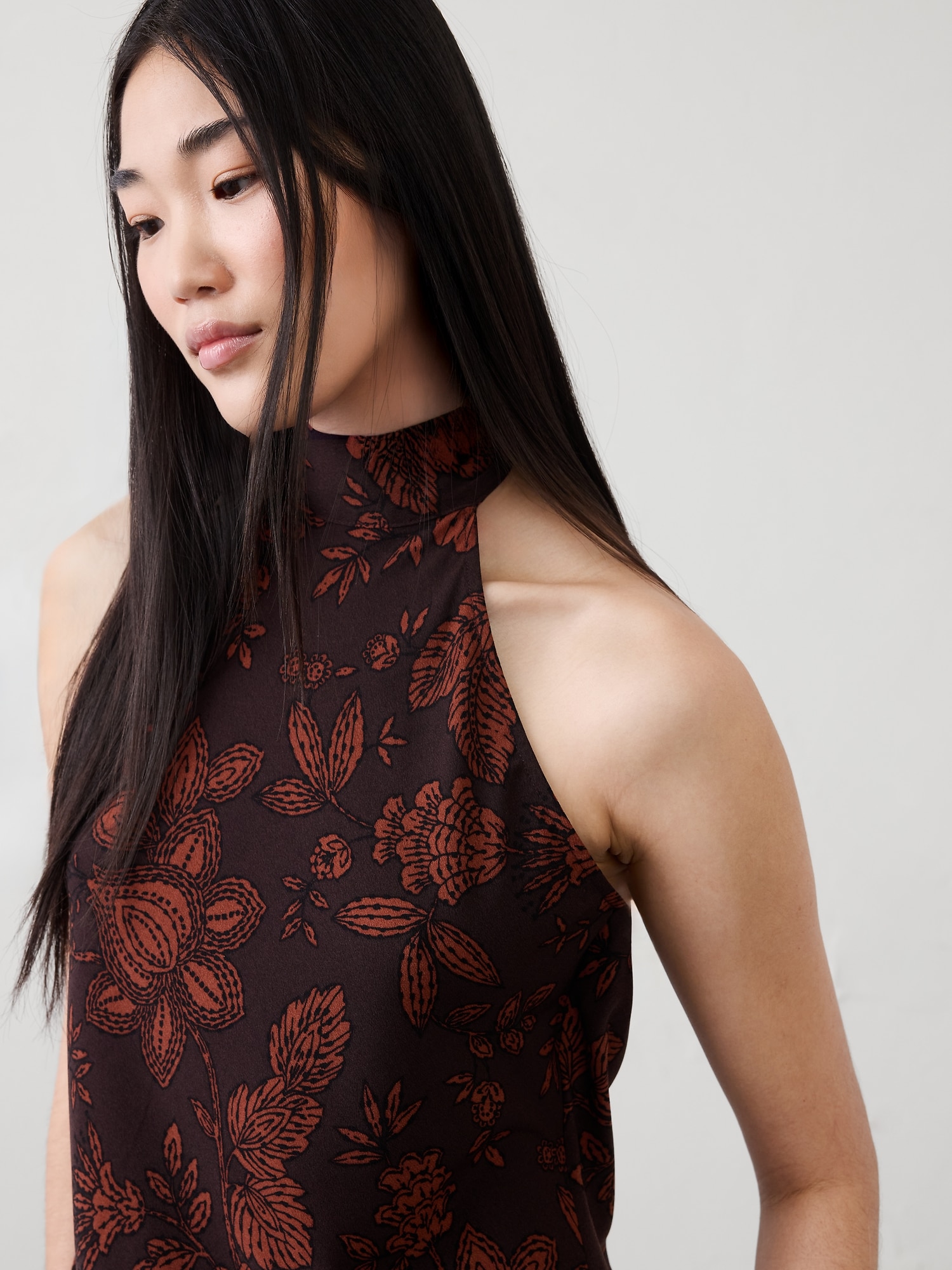 Image number 3 showing, Halter Open-Back Maxi Dress