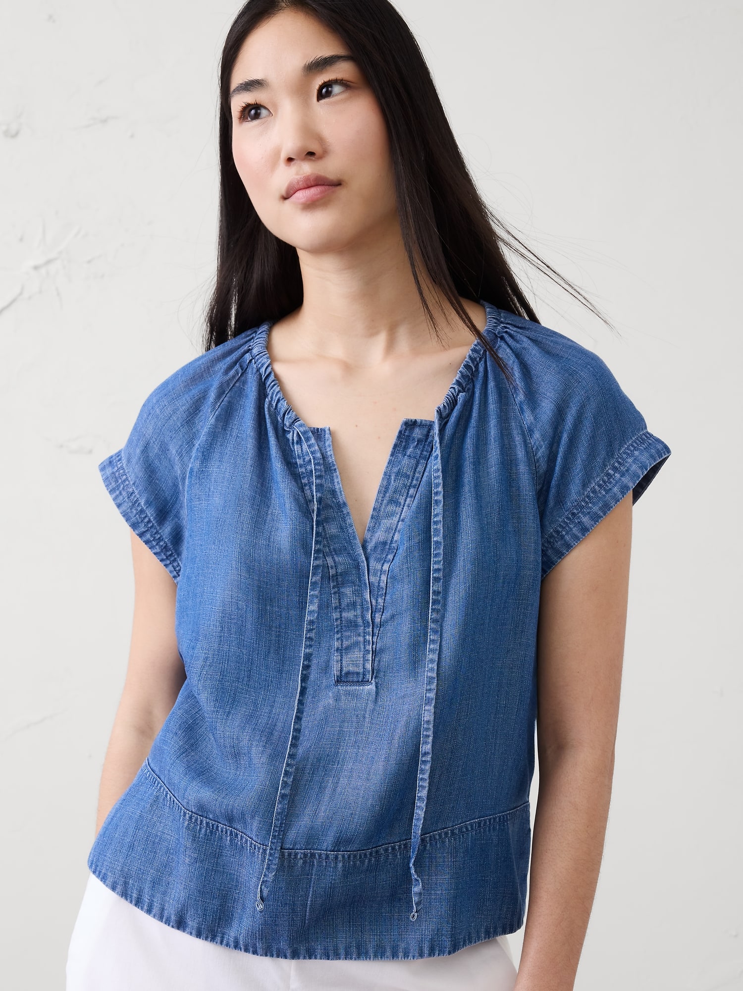 Image number 3 showing, Shirred Popover Top