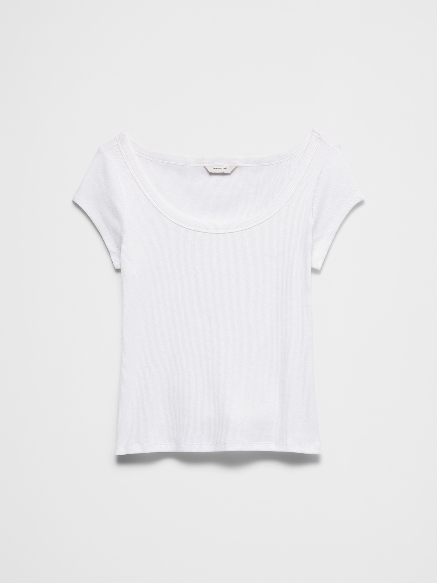 Image number 4 showing, Ribbed Scoop-Neck T-Shirt