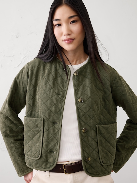 Quilted Knit Jacket