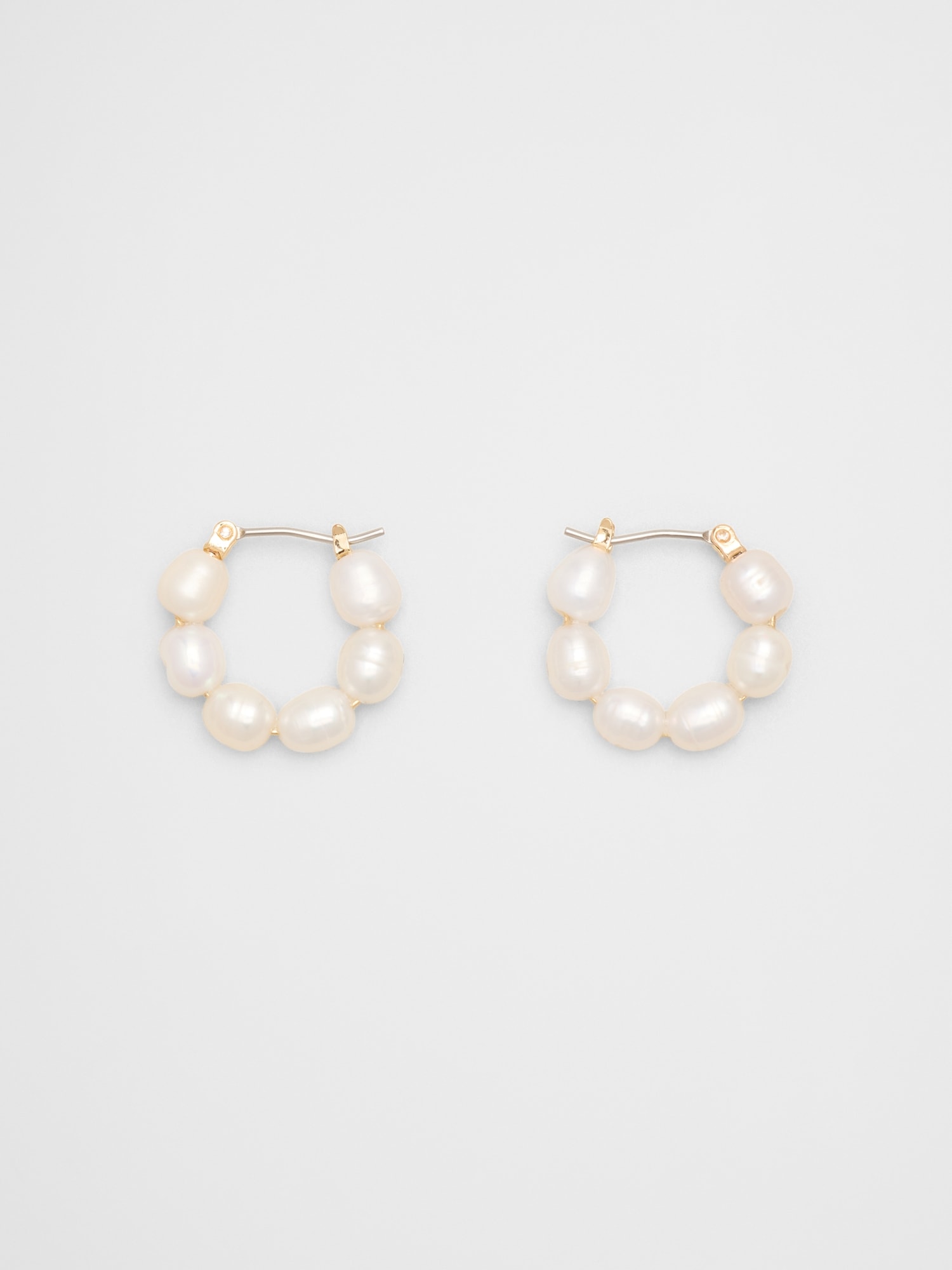 Pearl Hoop Earrings