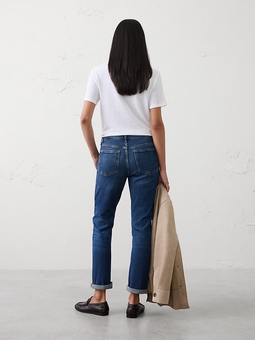 Jean Femme Banana Republic - Blanc Délavé - Coupe 'Girlfriend' - Taille 32/14R - Neuf Avec étiquettes