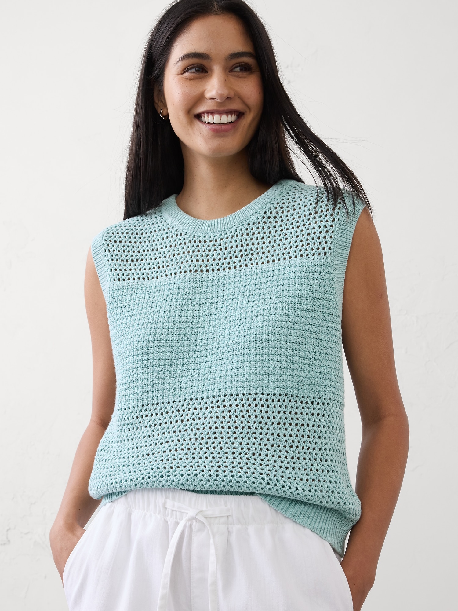 Mixed Stitch Sweater Tank