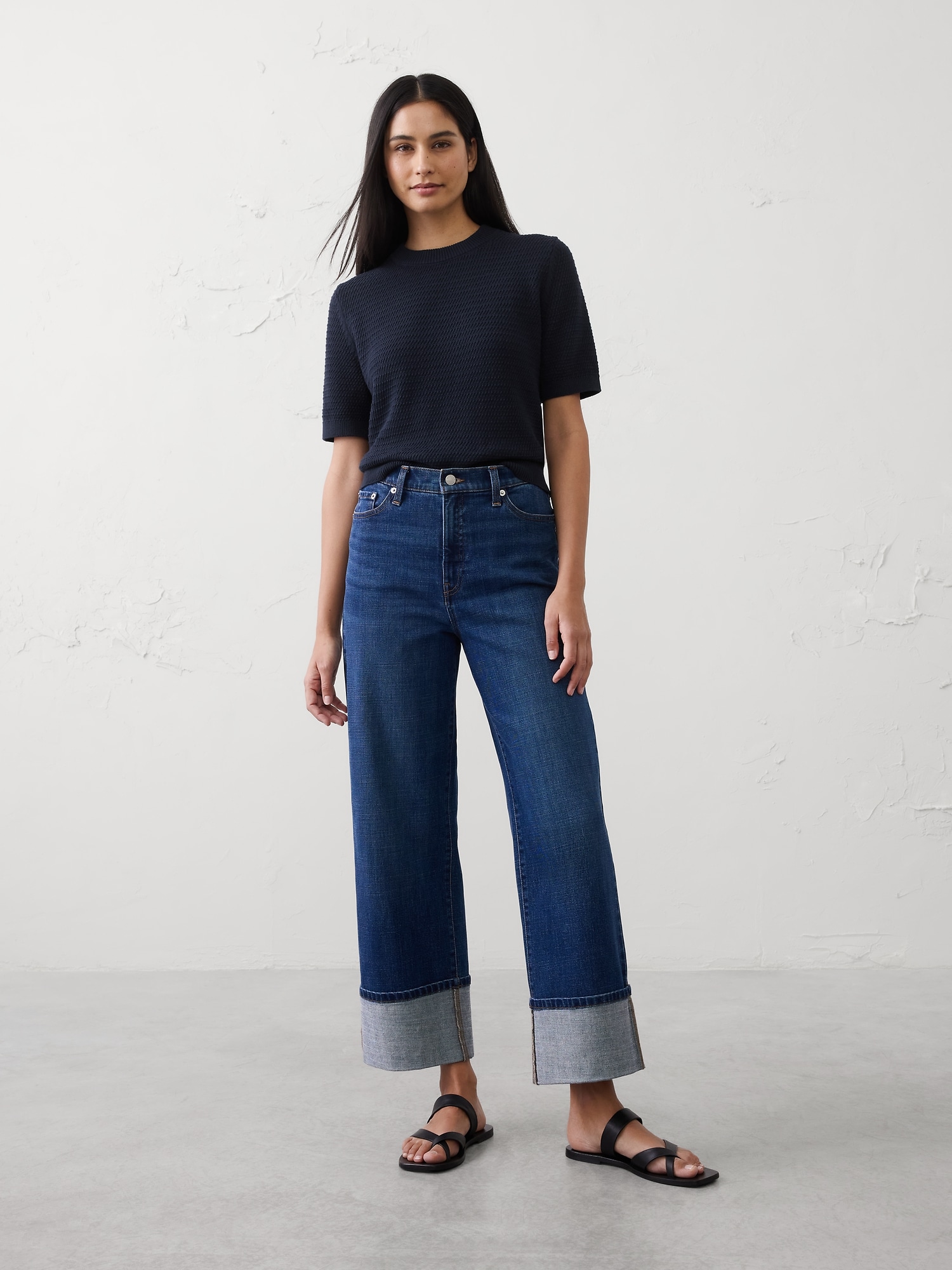 Open Stitch Sweater T-Shirt