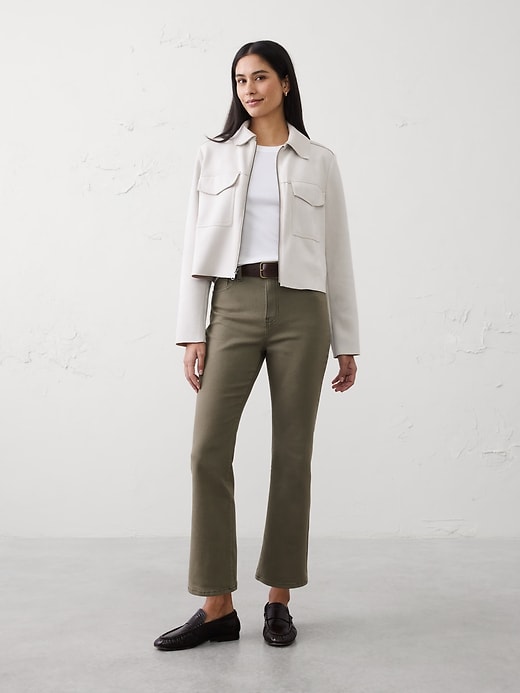 Bootcut High-Rise Cropped Jean