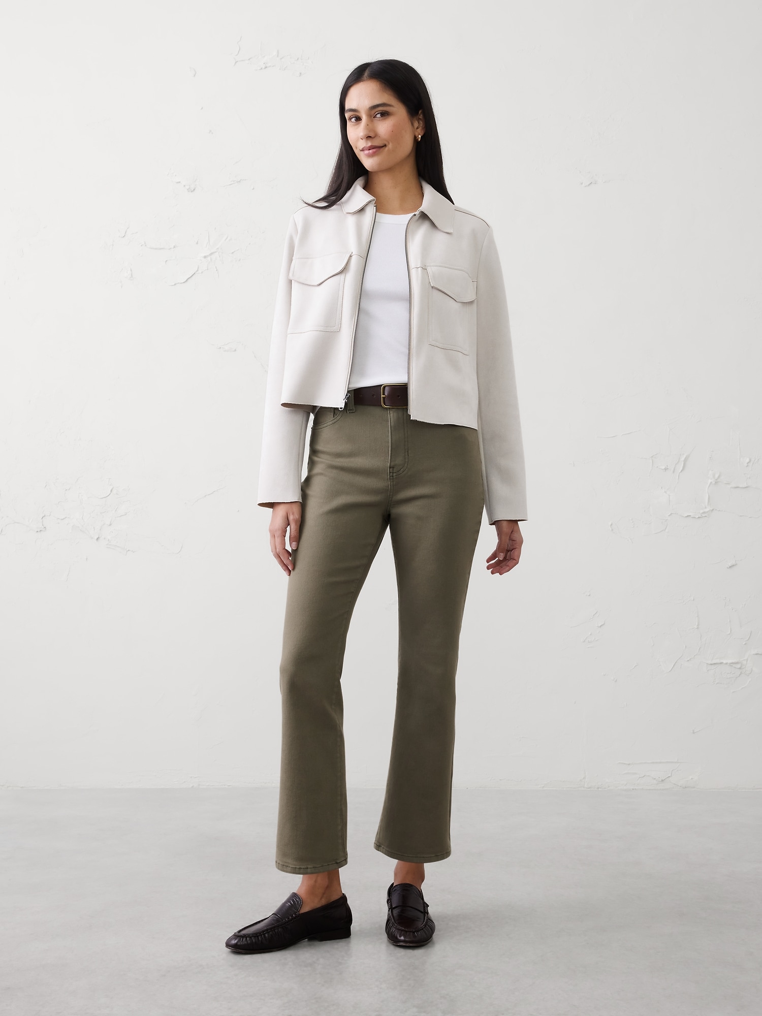 High-Rise Bootcut Cropped Jean