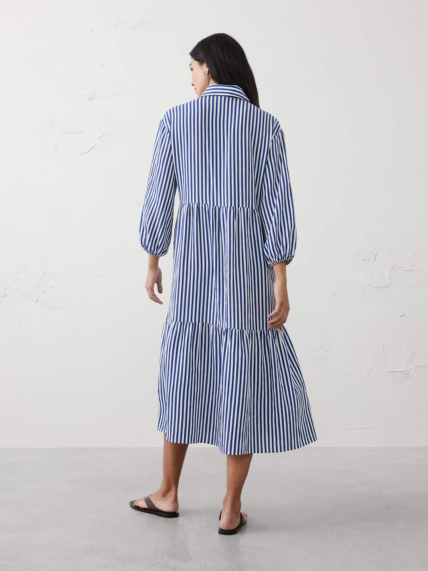 Image number 2 showing, Tiered Midi Shirtdress