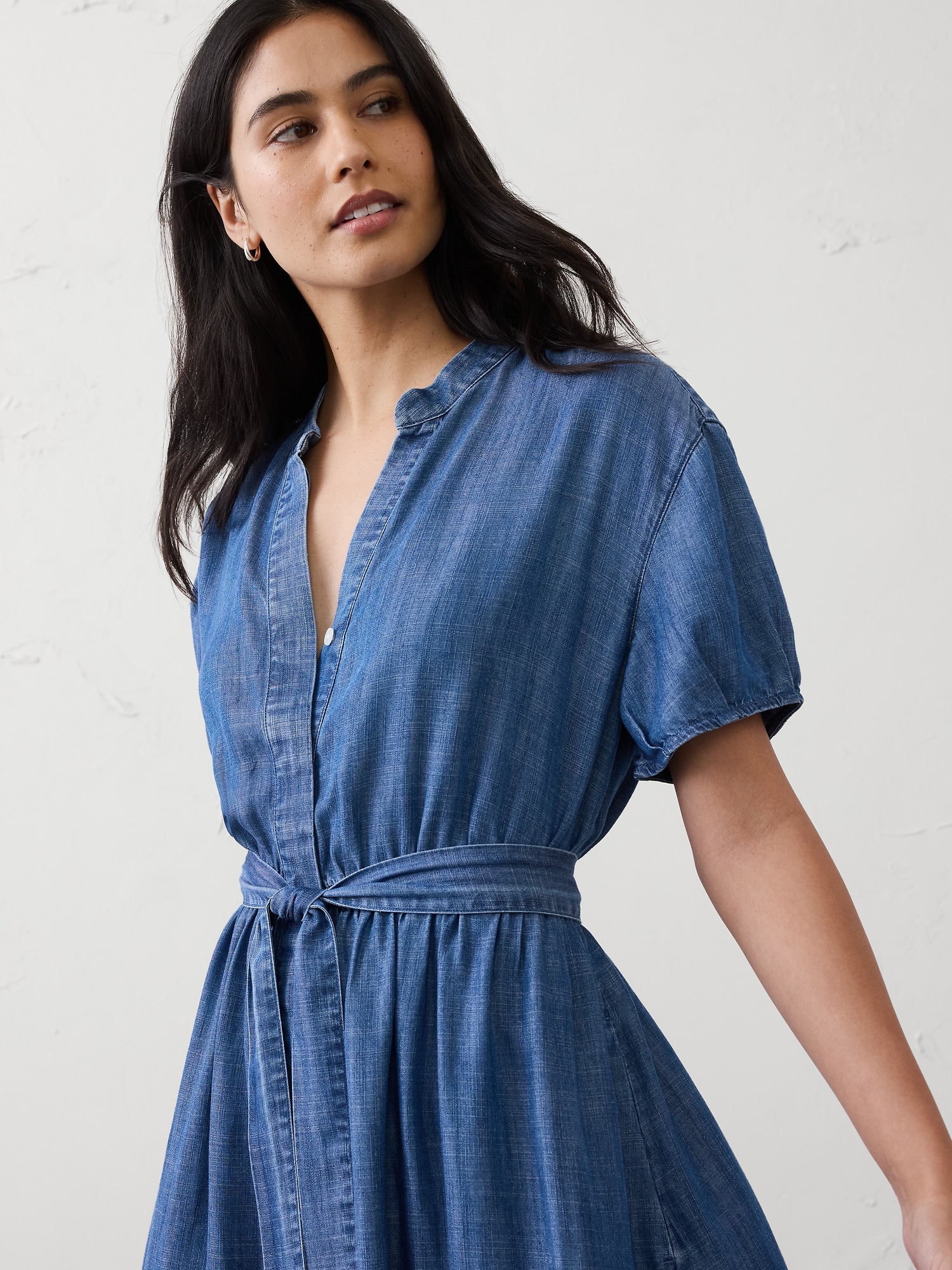 Image number 6 showing, Poplin Midi Shirtdress