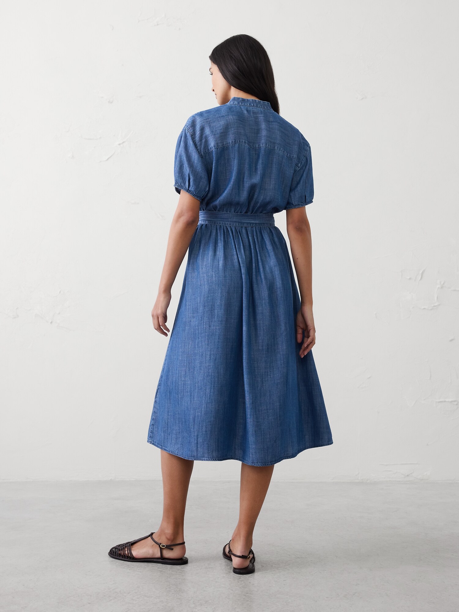 Image number 5 showing, Poplin Midi Shirtdress