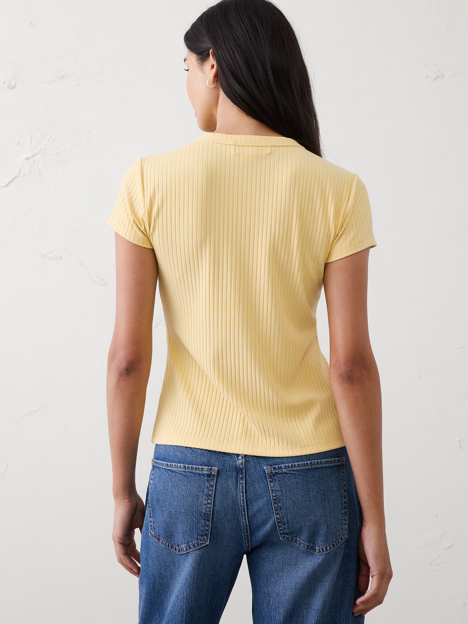 Image number 2 showing, Ribbed Button Top