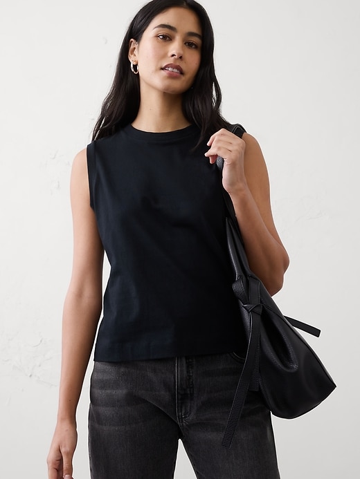 Premium Cotton Tank | Banana Republic Factory