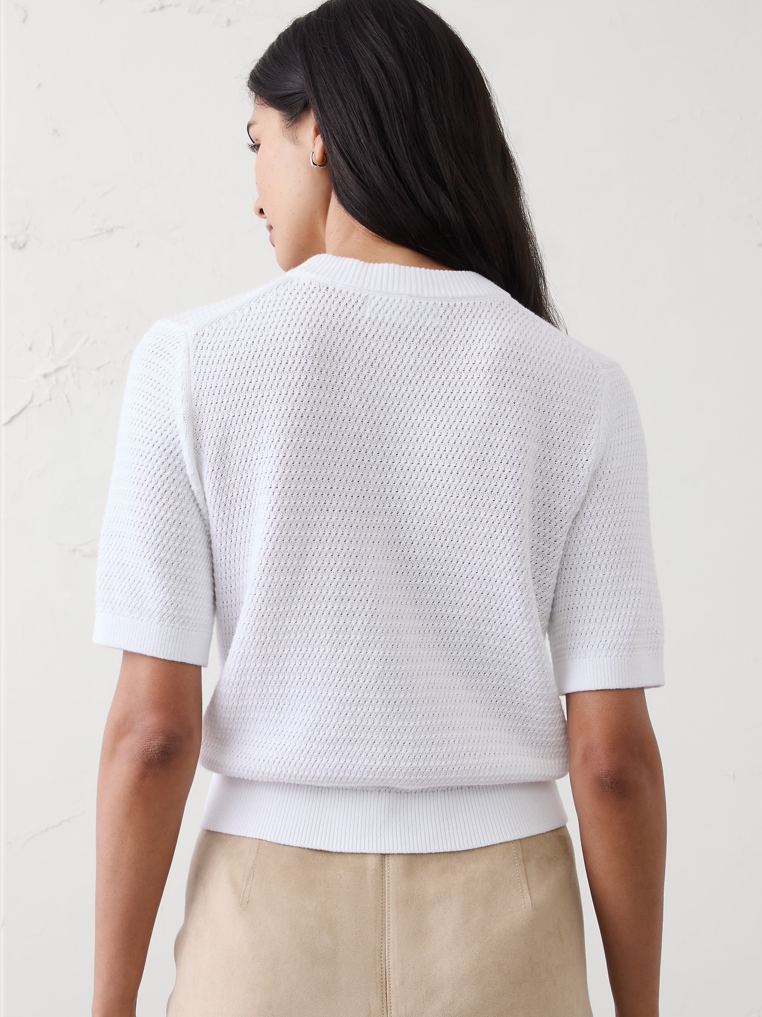Image number 2 showing, Open Stitch Sweater T-Shirt