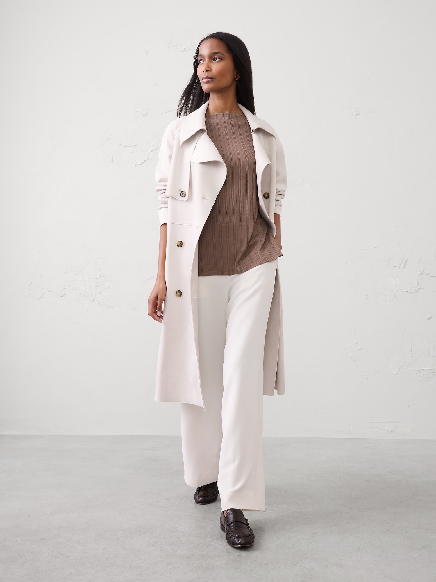 Image number 3 showing, Sheer Ribbed Straight-Neck Top