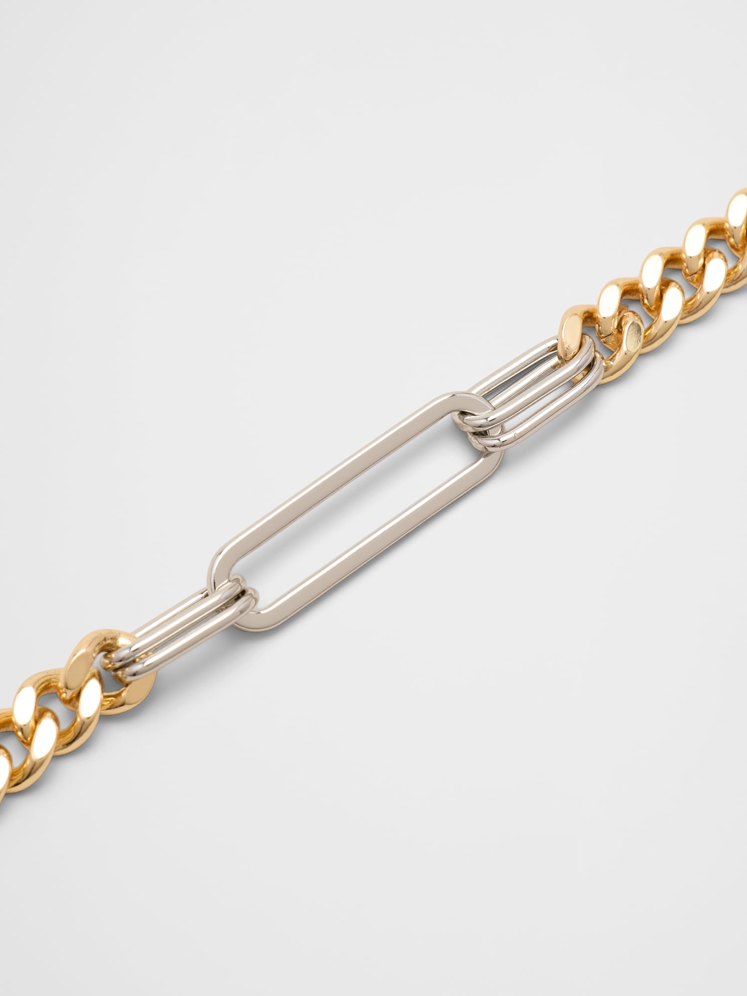 Image number 2 showing, Two Tone Paperclip Necklace