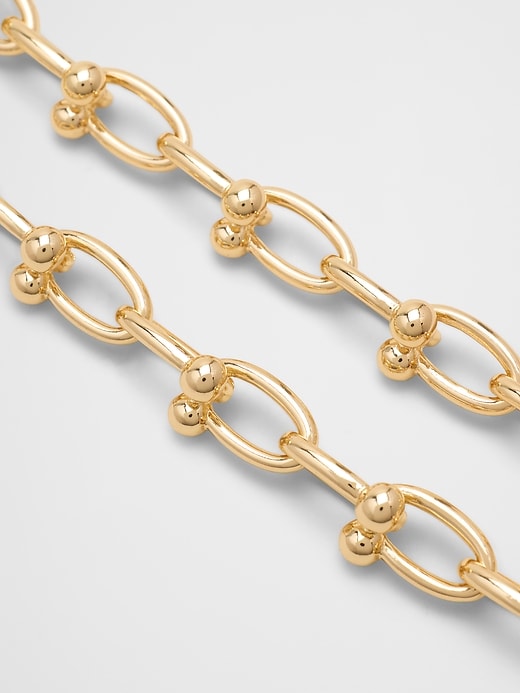 （新品）BANANA REPUBLIC ゴールドネックレス 最終価格 Link Graduated Necklace | Banana Republic Factory