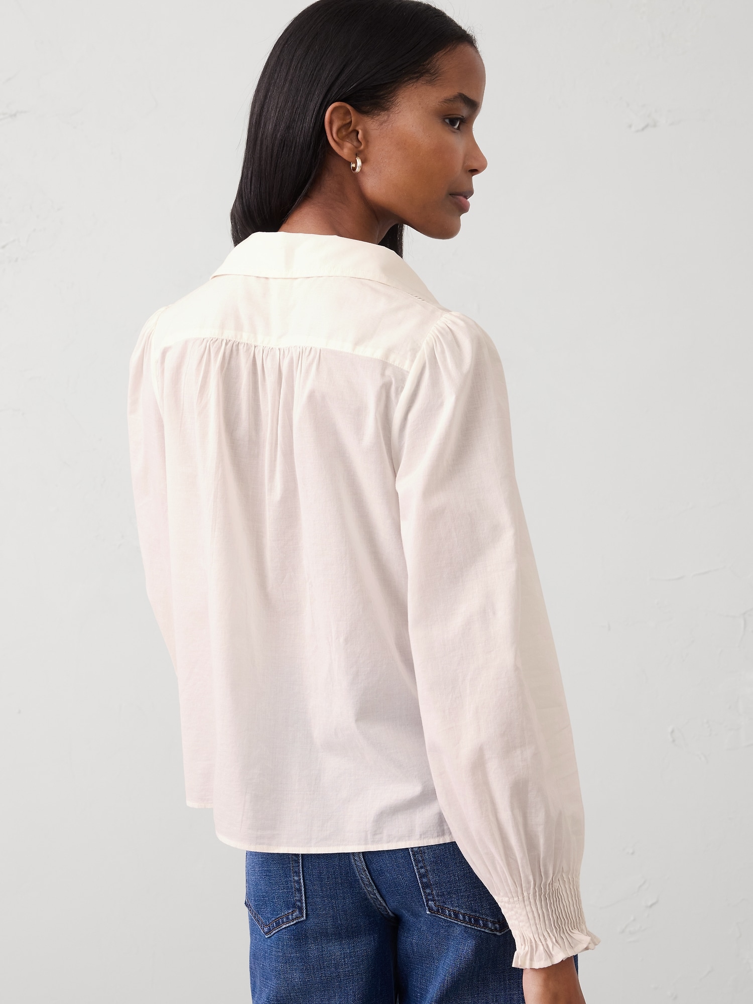 Image number 2 showing, Fine Pintuck Voile Shirt