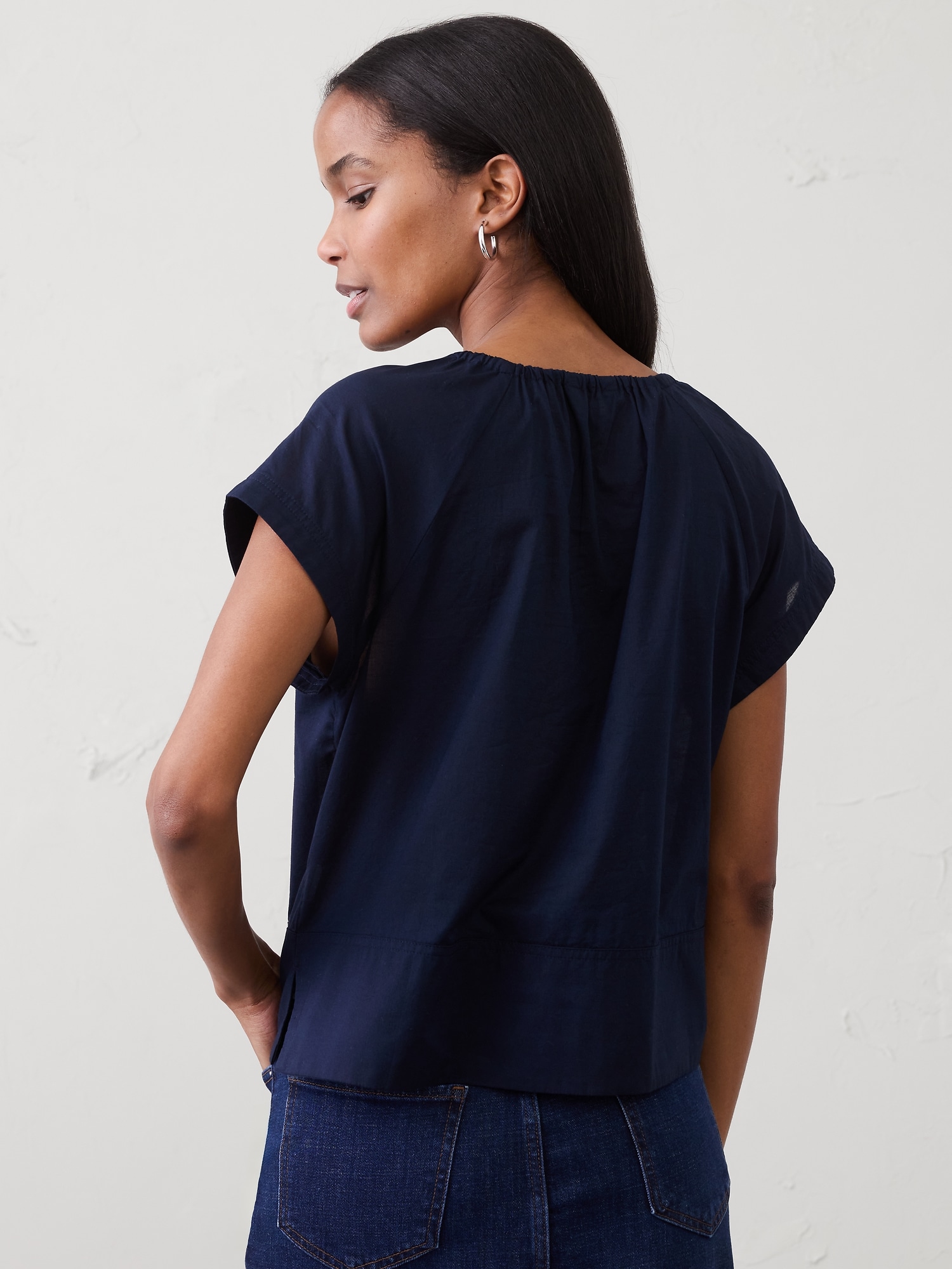 Image number 2 showing, Shirred Popover Top