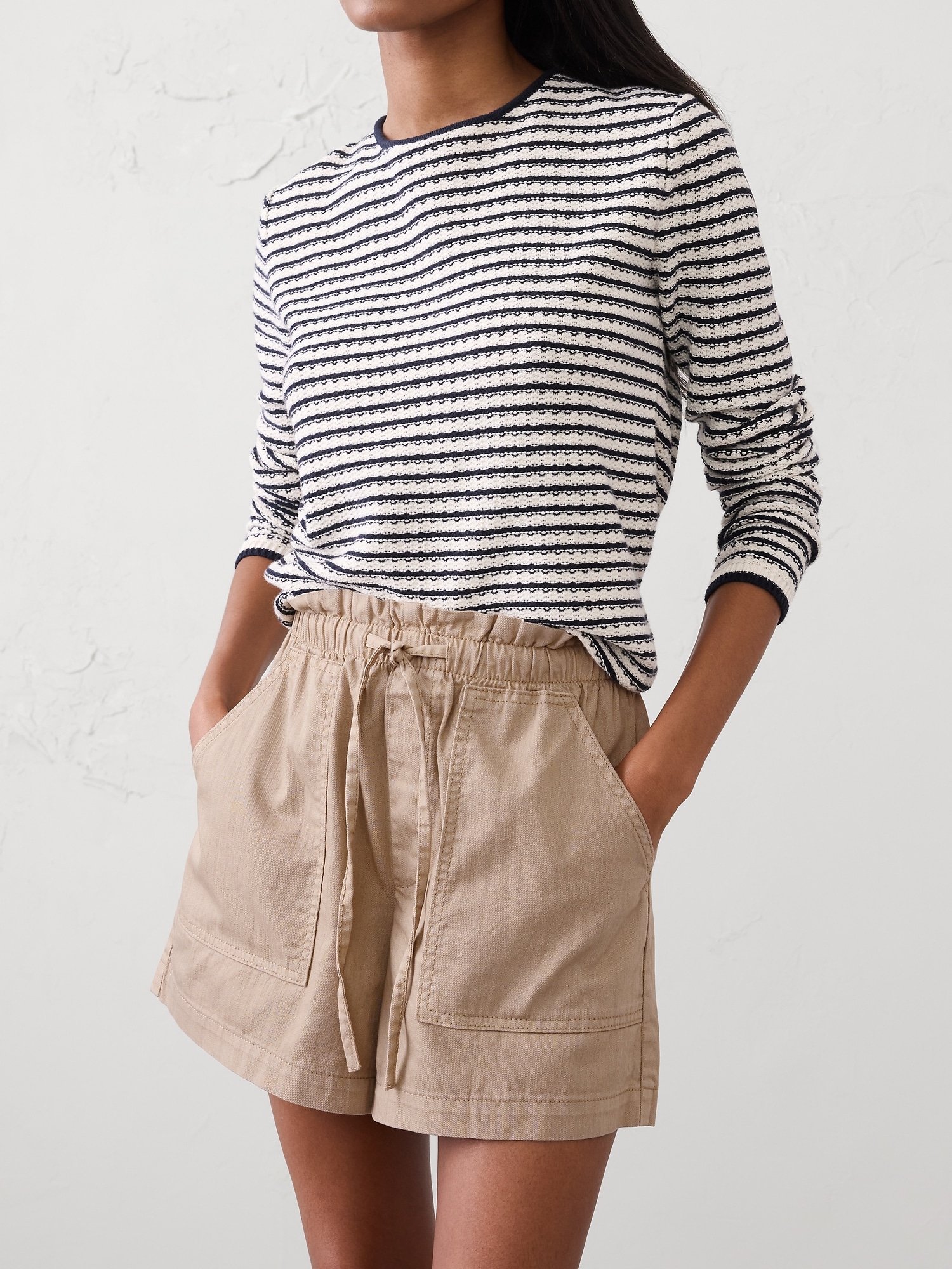 Image number 3 showing, Mid-Rise Summerweight Denim Pull-On Short