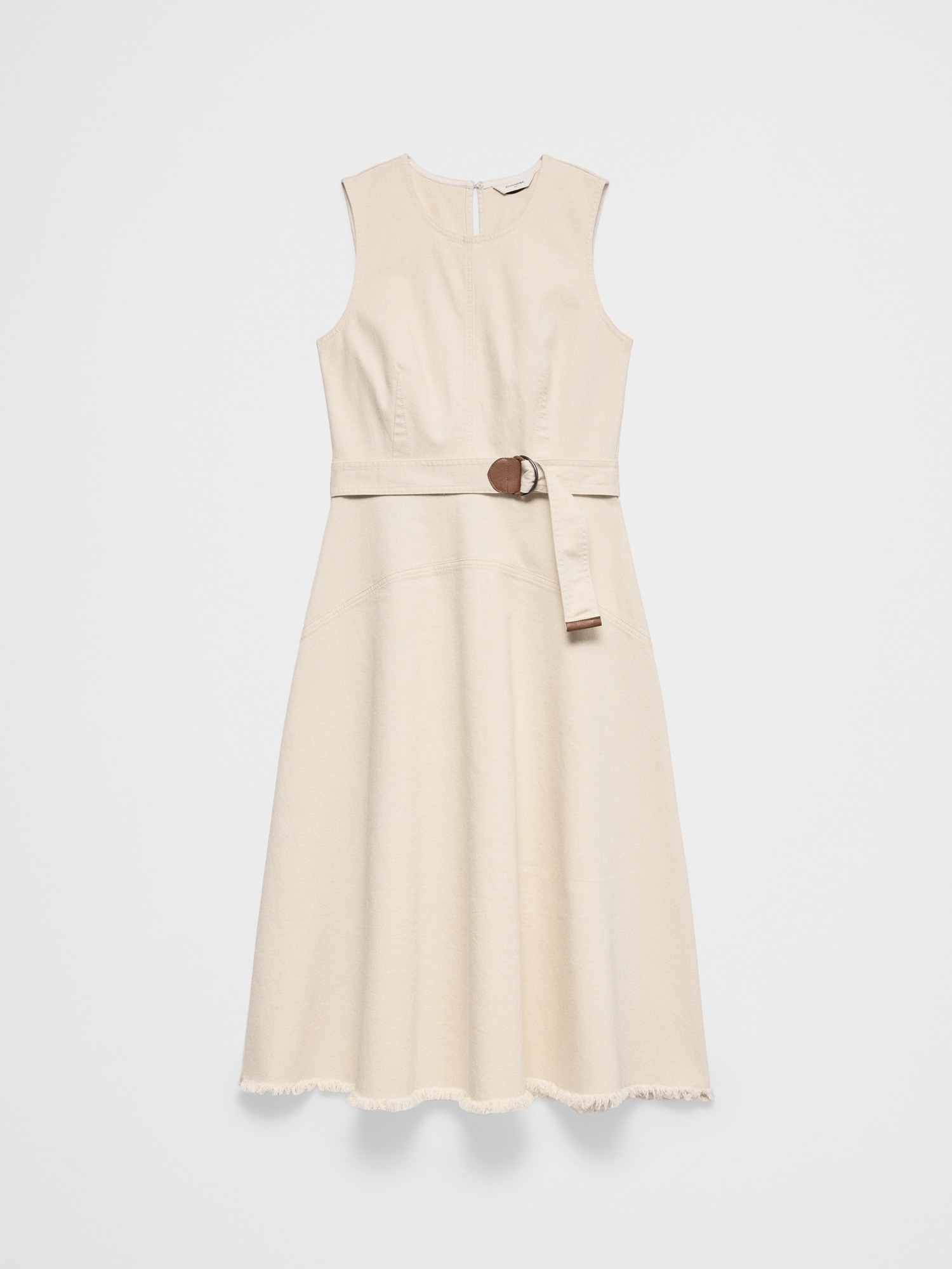 Image number 7 showing, Denim Belted Midi Dress